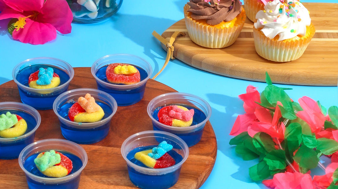 Pool-side Gummy Bear Jell-O Shots