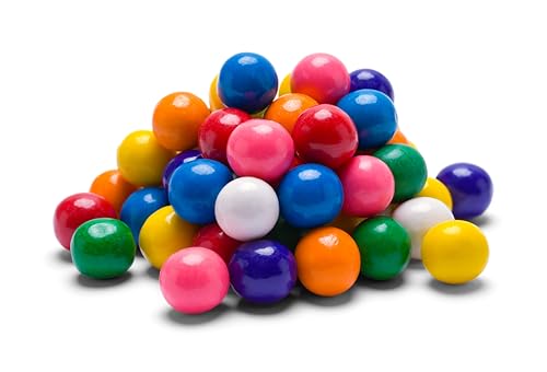 Bulk Rainbow Gumballs  11 lb, Approx. 470 Pcs. Naturally Colored Gumballs with No Artificial Dyes  Perfect for Office Candy Bowls, Breakrooms, Vending Machines & Party Buffets