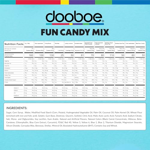 Dooboe Bulk Candy Assortment  12 lb Big Bulk  Parade Candy Throws Individually Wrapped Candies for Pinatas, Camps, Schools, Offices, Candy Bowls, Claw Machines & Gifts