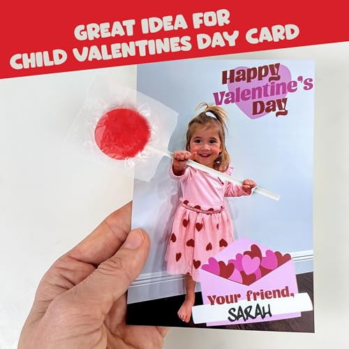 A Great Surprise Classic Lollipops - 3 Pounds - Valentines Day Lollipops - Individually Wrapped Candies - Flat Round Bulk Suckers For Kids, Doctors Office, Schools, Banks