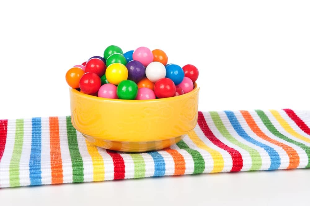 A Great Surprise  1-Inch Rainbow Gumballs  4 lb Bulk Bag  No Artificial Dyes  Vibrant Naturally Colored Gumballs for Vending Machines, Candy Buffets, Party Favors & Refills