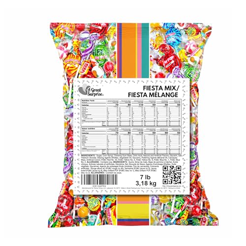 7 LB Pinata Candy Mix  Approx. 385 Pieces  Individually Wrapped Bulk Favor Assortment for Parties, Parades, Birthdays, Classroom Events & Fiesta Celebrations