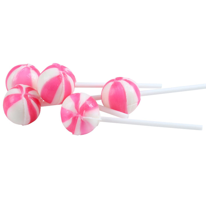 Swirleey Pink Lollipops - 2 Pounds - Strawberry Flavor - Bulk Pink Candies for Buffet - Suckers for Baby Shower, Baby Girl, Theme Parties