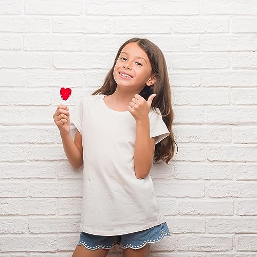 A Great Surprise Valentines Red Heart Lollipops  5 lb Bulk (200 ct)  Individually Wrapped Candy for Teachers & School Rewards