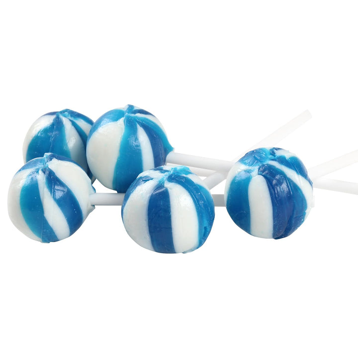 Blue Lollipops - 2 Pounds - 90 Lollipops - Blue Raspberry Flavor - Baby Boy Shower Candies, Holiday, Winter Theme - Gender Reveal Favors
