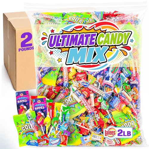Ultimate Candy Mix  2 Pounds - Individually Wrapped Bulk Mix for Parties, Goodie Bags & Gifts  Assorted Super Sour Treats for Kids, Adults & Events