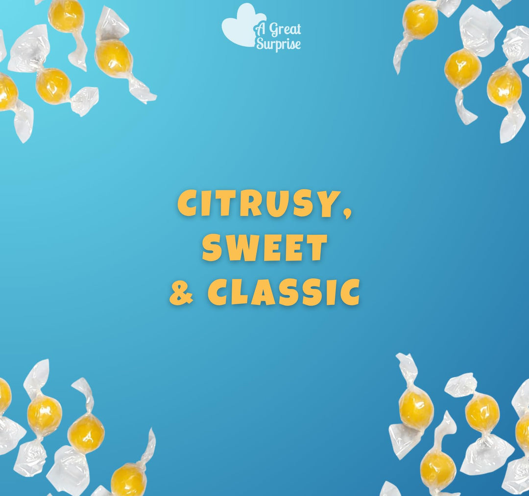 Lemon Balls Hard Candy - 3 Pounds - Yellow Candies Drop - Individually Wrapped - Baby Shower, Candy Buffet