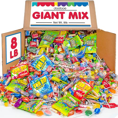 Dooboe Parade Candy Assortment Bulk - 8 Pounds - Variety Pack Candies - Individually Wrapped Favors - Pinata Filler Candies - Gifting Novelty Candy