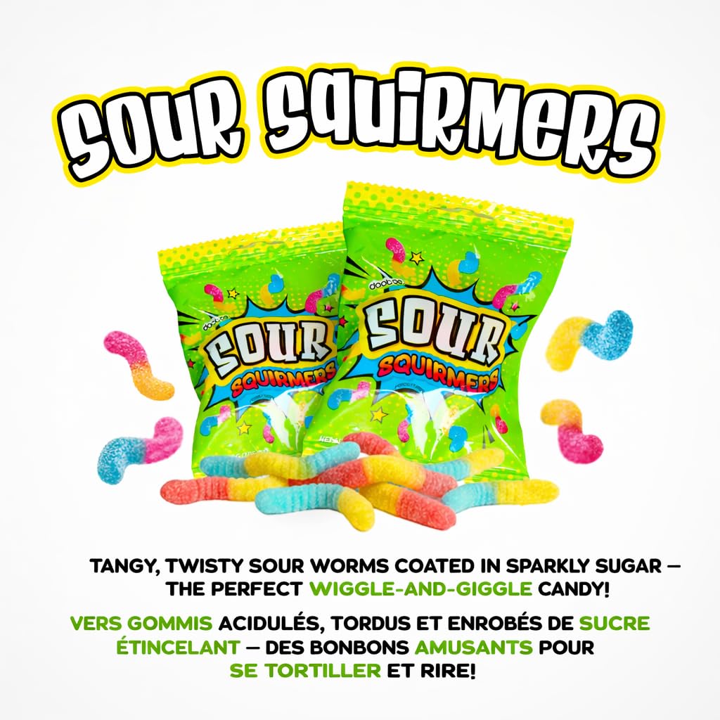 Sweet and Sour Candy Mix  2 Pounds - Individually Wrapped Bulk Mix for Parties, Goodie Bags & Gifts  Assorted Super Sour Treats for Kids, Adults & Events