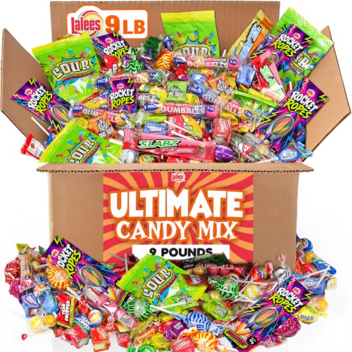 Halloween Bulk Candy Mix 9 lb, Assorted Candies for Parties & Parades