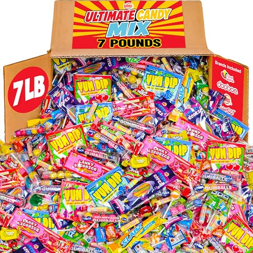 Parade Candy Bulk - 7 Pounds - Assorted Candies - Individually Wrapped Candies - Bulk Candy for Filler Favors for Office, Goodie Bags, Birthday Parties, Goodie Bags,Camps
