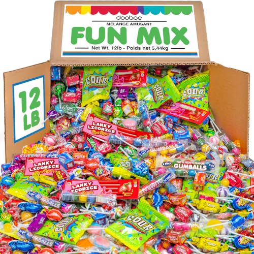 Bulk Candy Assortment, 12 lb Individually Wrapped Mix for Back-to-School