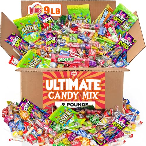 Lalees Sweet and Sour Mix - 9 Pounds - Bulk Assorted Bag of Candies - Perfect for Parties, Parades and Candy Buffets