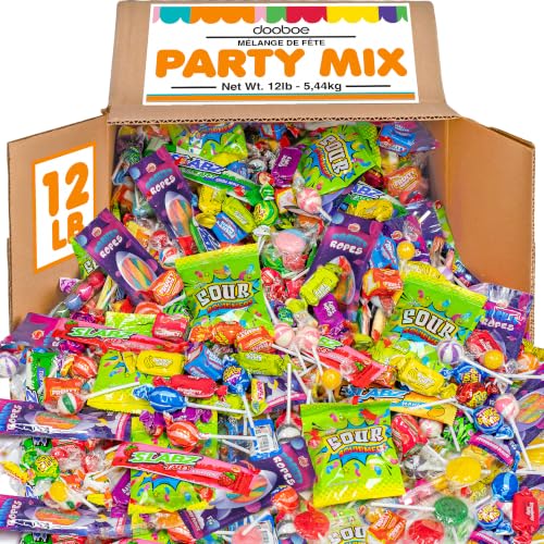 Bulk Candy Mix 12 lb, Wrapped Halloween Candy Wholesale Assortment