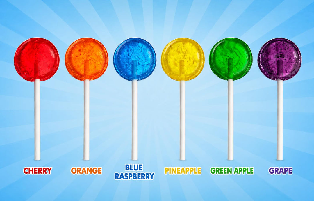 Dooboe Lollipops Individually Wrapped - 10 Pounds - Approx. 400 Pieces - Classic Flat Suckers - Parade Candy, Classroom Treats & Office Candy
