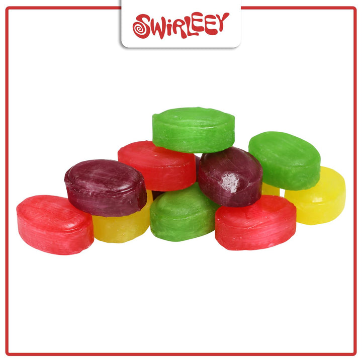 Hard Candy Assortment - Tropical Fruit Filled Hard Candy - Classic Bon Bons Variety Pack Hard Candy - Individually Wrapped - Apple, Pineapple, Grape, Strawberry