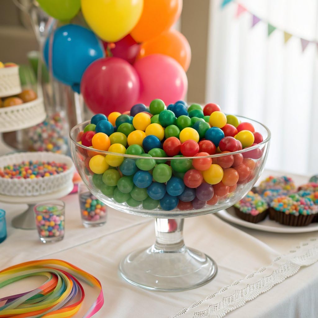 Bulk Rainbow Gumballs  11 lb, Approx. 470 Pcs. Naturally Colored Gumballs with No Artificial Dyes  Perfect for Office Candy Bowls, Breakrooms, Vending Machines & Party Buffets