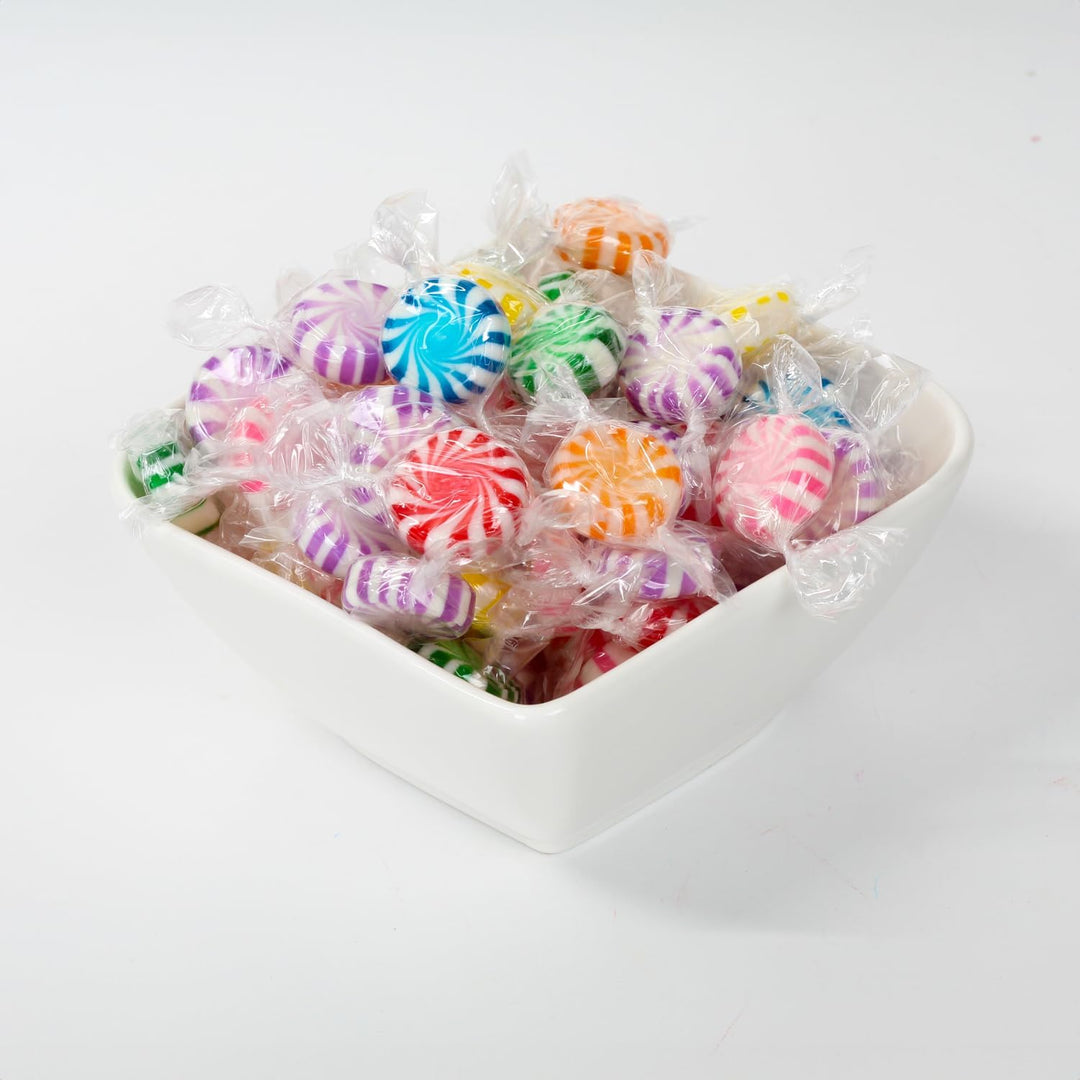 Christmas Assorted Fruit Starlights - 3 Pounds - Pinwheel Fruit Candies - Fruit Flavored Hard Candy - Individually Wrapped -Office, Desk, Classroom