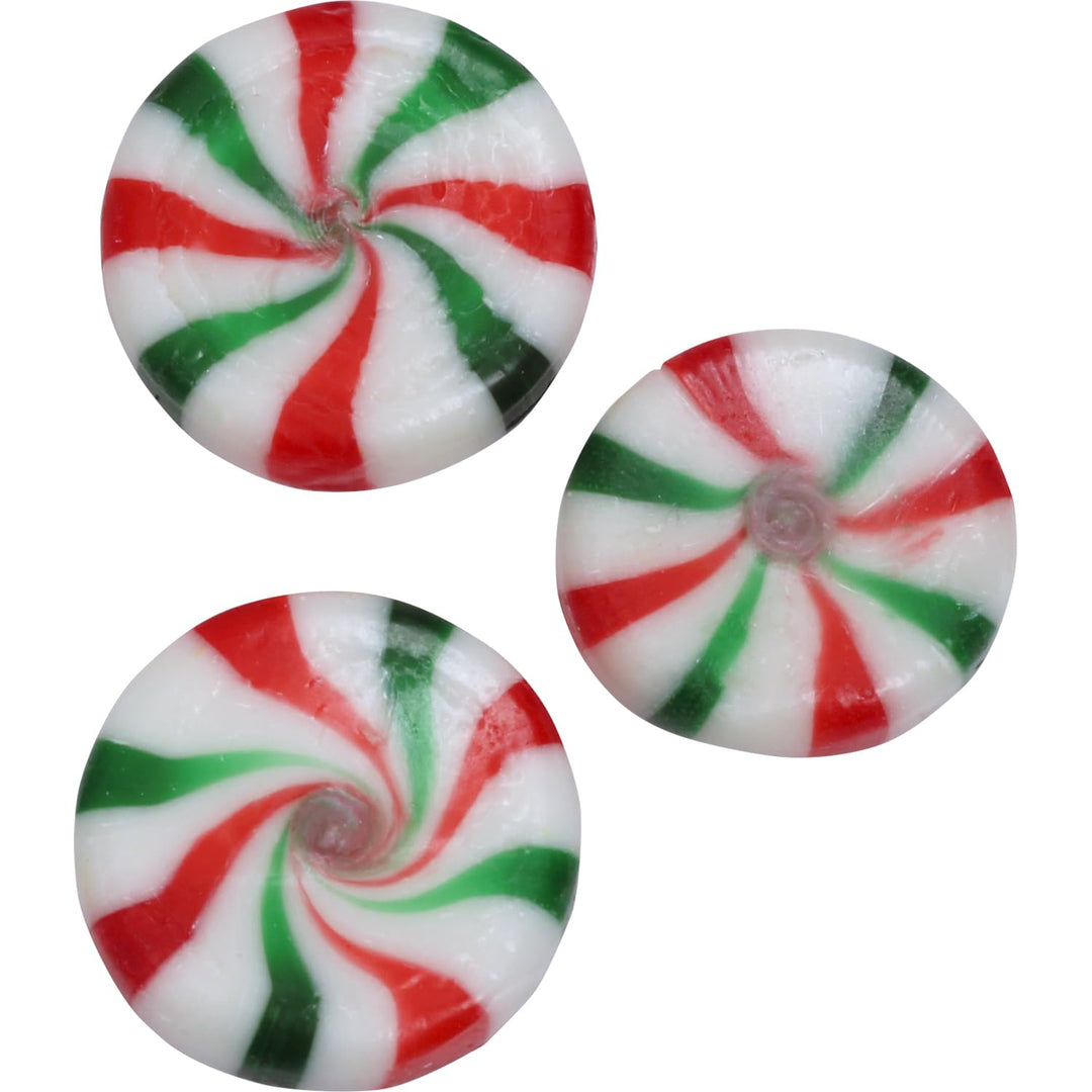 Peppermint Starlights - 3 Pounds - Mints Bulk Candy - After Dinner Mints - Peppermint Hard Candy - Red and Green Candies