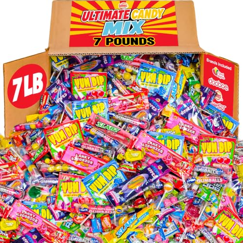 Halloween Candy Assortment, 7 lb, Individually Wrapped Filler Favors