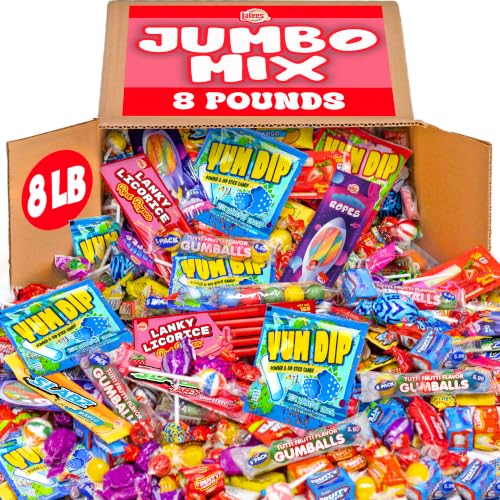 Bulk Candy Assortment  8 Pound Bulk Individually Wrapped Candy Mix  Party Favors, Piata Filler, Goodie Bags, Events, Office Candy Bowl