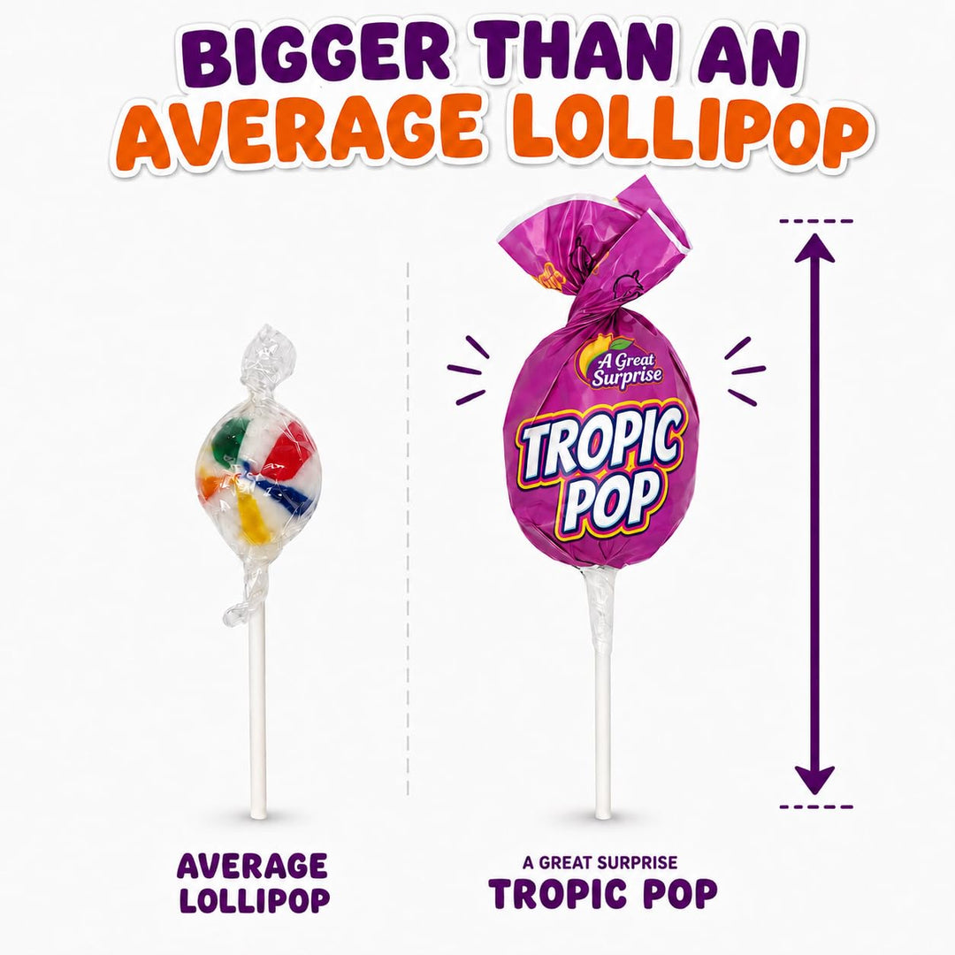 Taffy Filled Lollipops, 75 Count, No Artificial Dyes