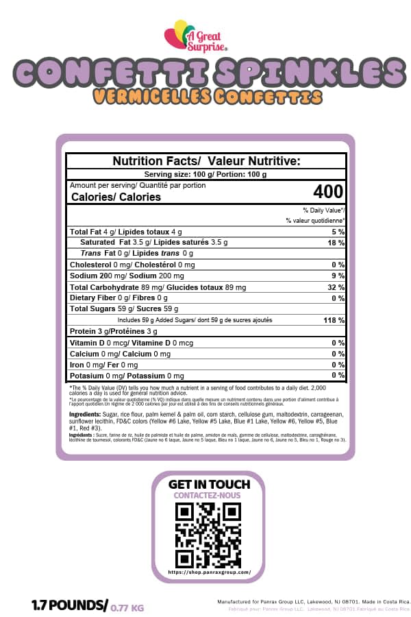 A Great Surprise Spring Sprinkles  1.7 lb Bulk Pastel Confetti Jimmies  Birthday Cake Sprinkles for Cookies, Cupcakes, Cakes, Ice Cream, Party Desserts & Celebrations