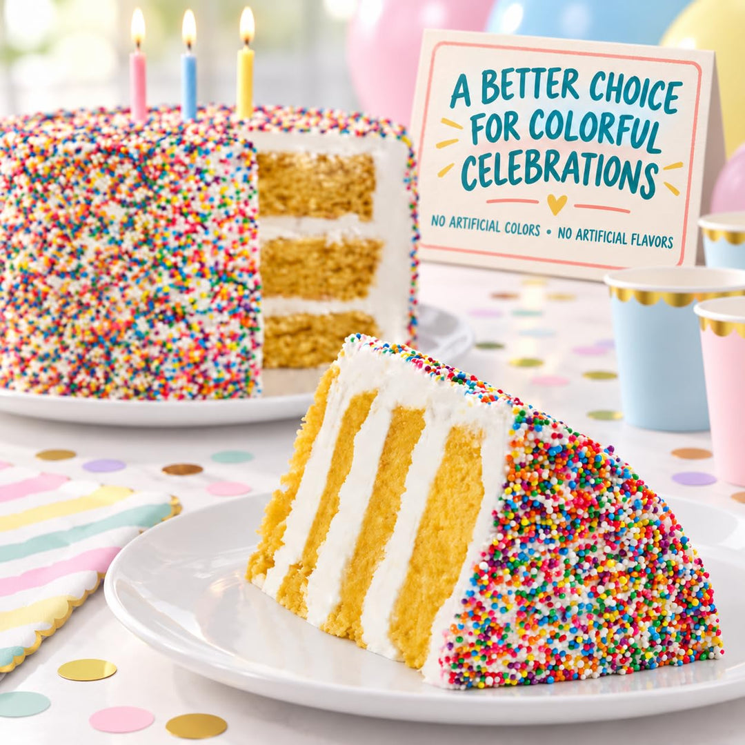 Rainbow Nonpareils - Bulk Birthday Rainbow Sprinkles
