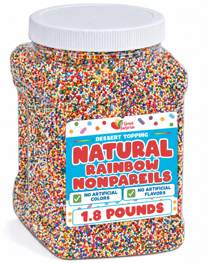 Rainbow Nonpareils - Bulk Birthday Rainbow Sprinkles