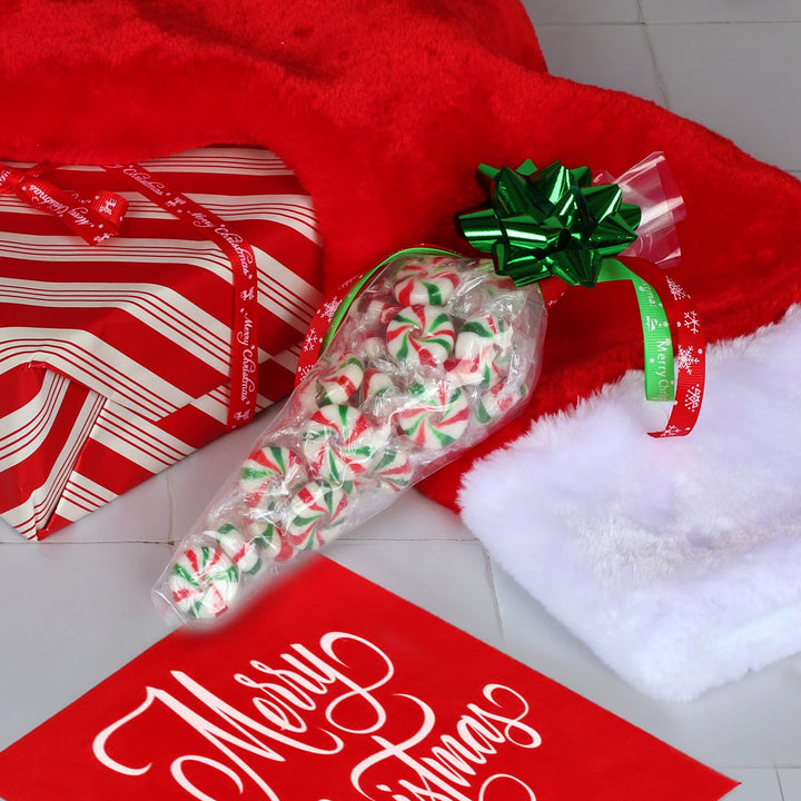 Peppermint Starlights - 3 Pounds - Mints Bulk Candy - After Dinner Mints - Peppermint Hard Candy - Red and Green Candies