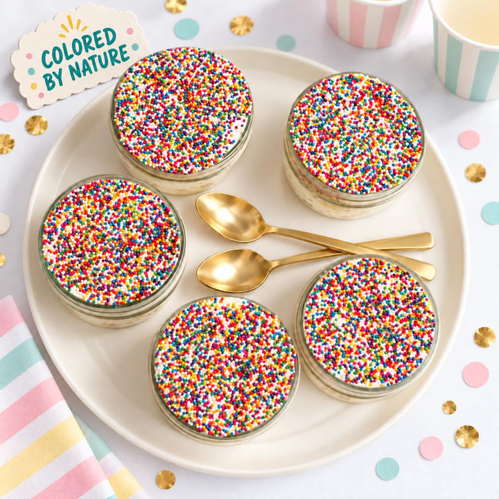 Rainbow Nonpareils - Bulk Birthday Rainbow Sprinkles