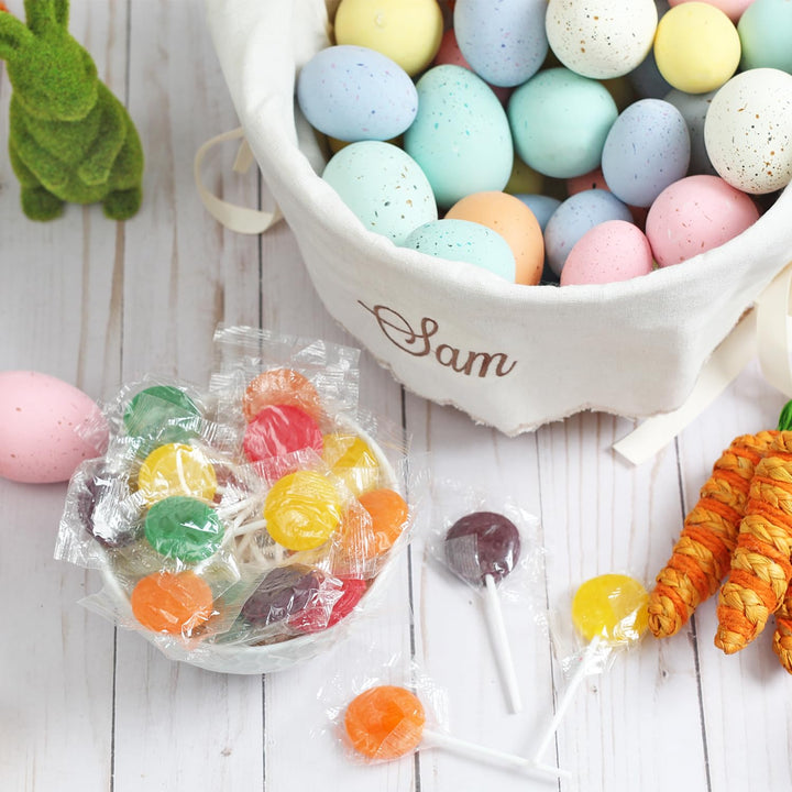 A Great Surprise Classic Lollipops - 3 Pounds - Halloween Lollipops - Trick or Treat Individually Wrapped Candies - Flat Round Bulk Suckers For Kids, Doctors Office, Schools, Banks