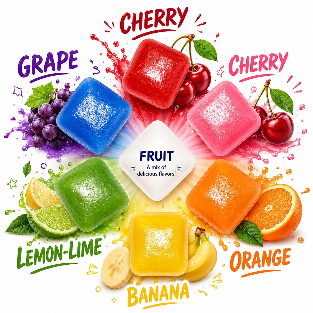A Great Surprise Mini Chiclets Gum - 3 Pounds - Fruity Tabs Chicklets - Gumball Candy Machine Refills - Assorted Colors/Flavors