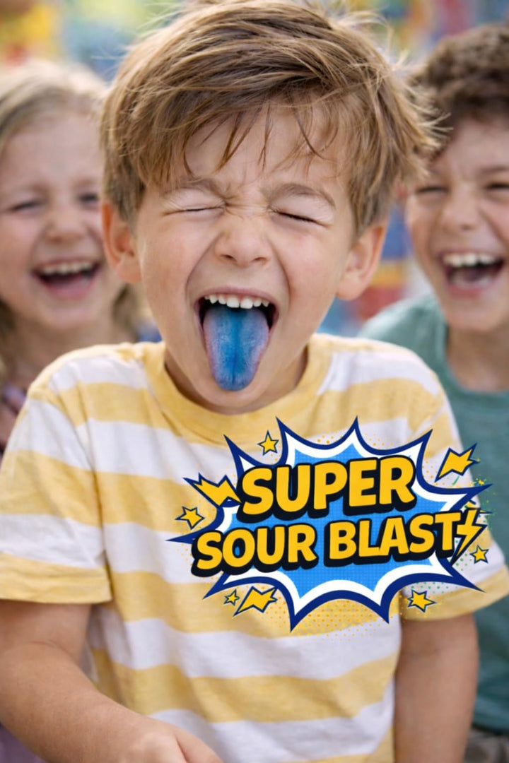 Tear Droppers Sour Gumballs  250 Count - No Artificial Dyes - Individually Wrapped  Cherry, Lemon & Blue Raspberry  Bulk Sour Candies