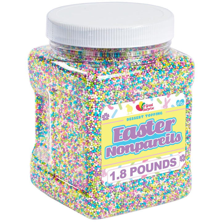 Pastel Nonpareils Sprinkles - 1.8 Pounds - Nonpareil Sprinkles for Ice Cream - Rainbow Nonpareils - Bulk Sprinkles for Cake Decorating