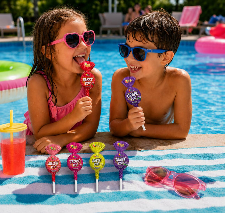 Taffy Filled Lollipops, 75 Count, No Artificial Dyes, Watermelon, Passionfruit, Green Apple, Grape, and Strawberry Flavors