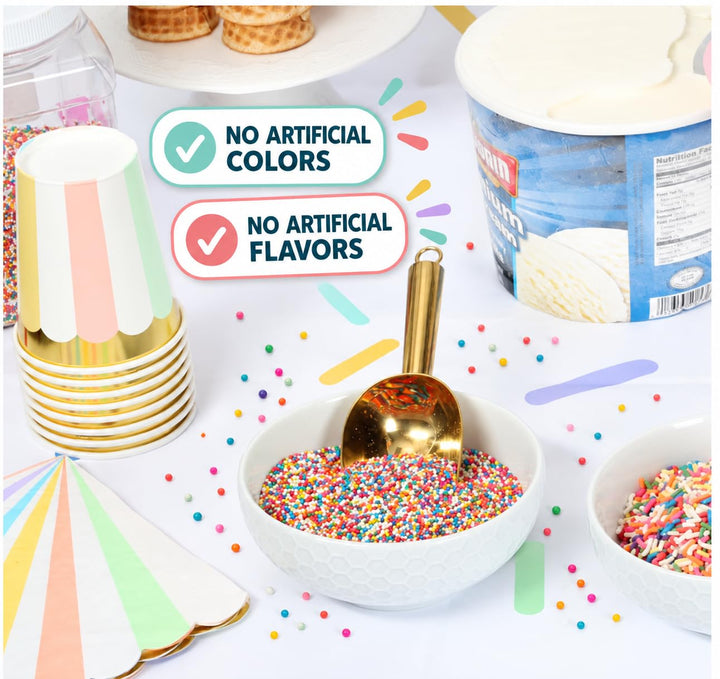 Nonpareil Sprinkles 100% DYE FREE - 1 Pound