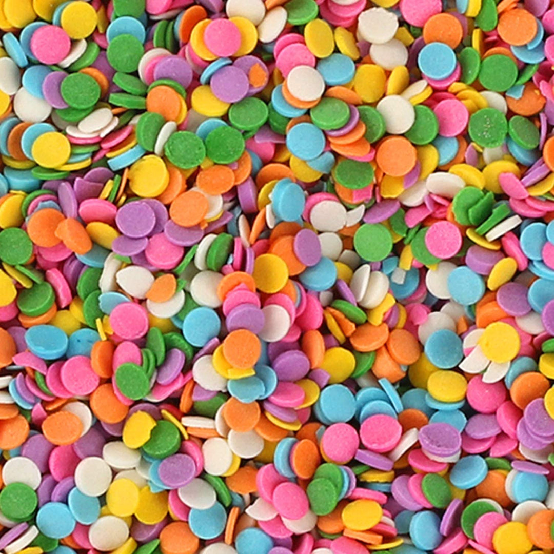 Rainbow Pastel Confetti Sprinkles - 1.2 Lb - Bulk Ice Cream Sprinkles - Funfetti Sprinkles - Flat Round Birthday Sprinkles