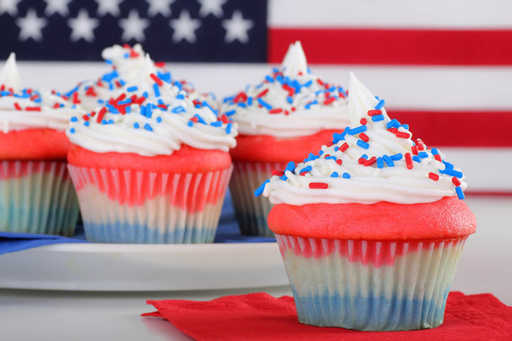 Red White Blue Sprinkles - 1.6 Pounds
