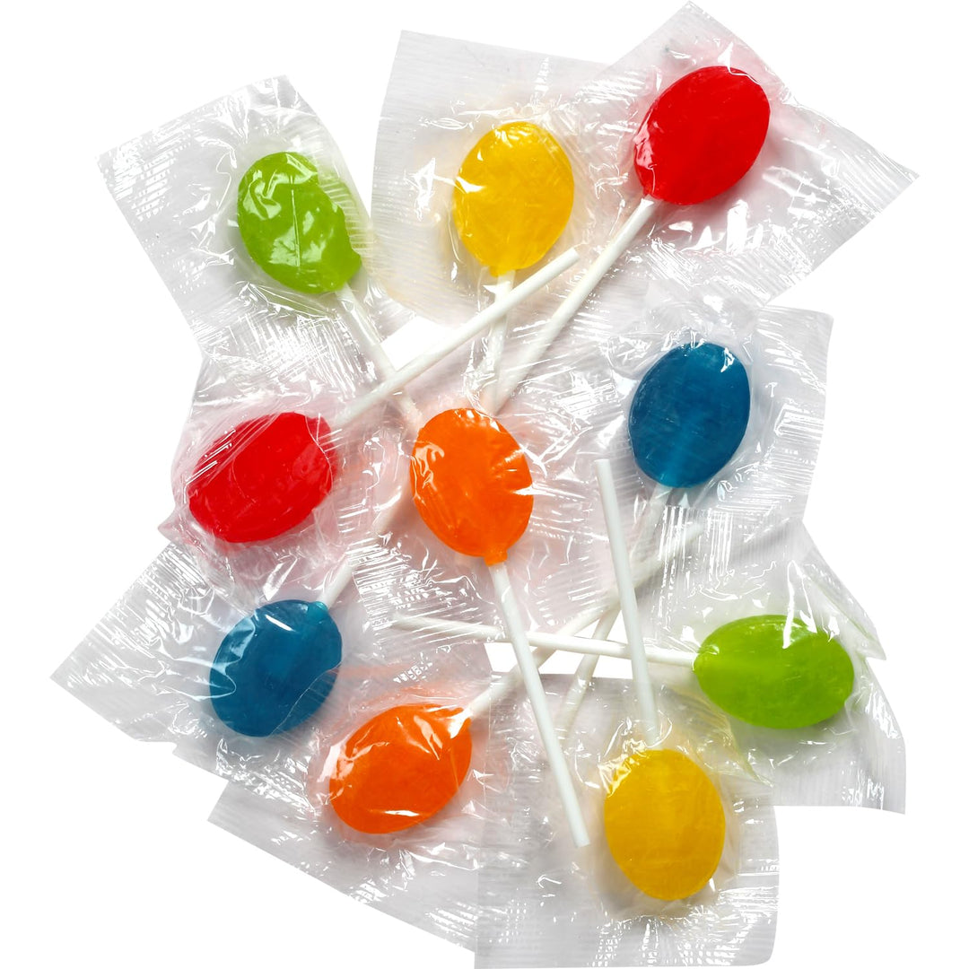 Classic Lollipops Bulk - 5 Pounds - Halloween Individually Wrapped - Fruit Flavored Suckers for Kids - Church, School, Birthday (Classic)