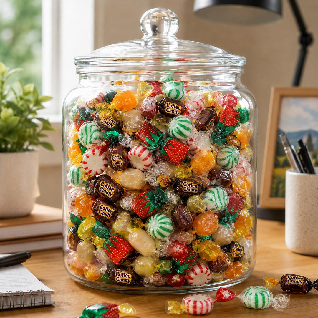 Swirleey Christmas Hard Candy Assortment - 6 Pounds - Old Fashioned Hard Candies - Classic Hostess Mix - Sweets for Desk, Offices, Schools, Gifts