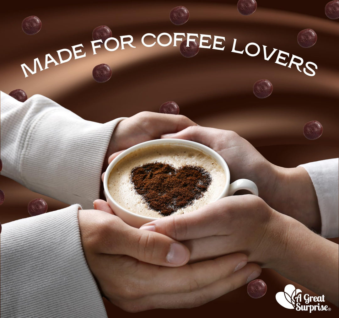 A Great Surprise Coffee-flavored Hard Candies - 3 Pounds - Individually Wrapped - Big Bulk Coffee Candy Original (Classic Roast)
