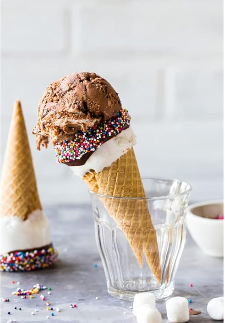 Rainbow Nonpareil Sprinkles, 1.8 lb Bulk Dot Topping for Ice Cream