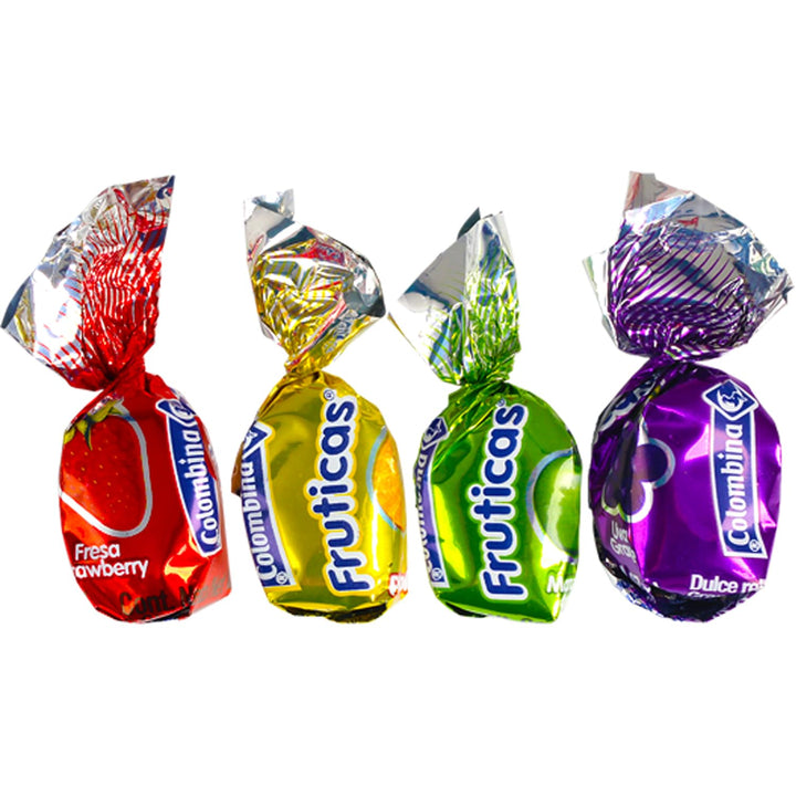 Hard Candy Assortment - Tropical Fruit Filled Hard Candy - Classic Bon Bons Variety Pack Hard Candy - Individually Wrapped - Apple, Pineapple, Grape, Strawberry