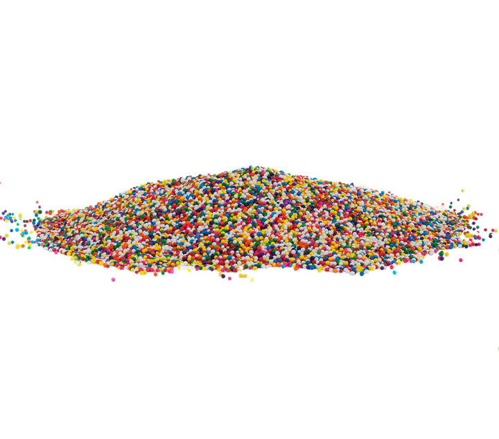Rainbow Nonpareil Sprinkles - 1.8 Pounds - Christmas Non-Pareil Topping for Ice Cream - Holiday Bulk Rainbow Sprinkles For Cookies, Cupcakes, Cake Decorating