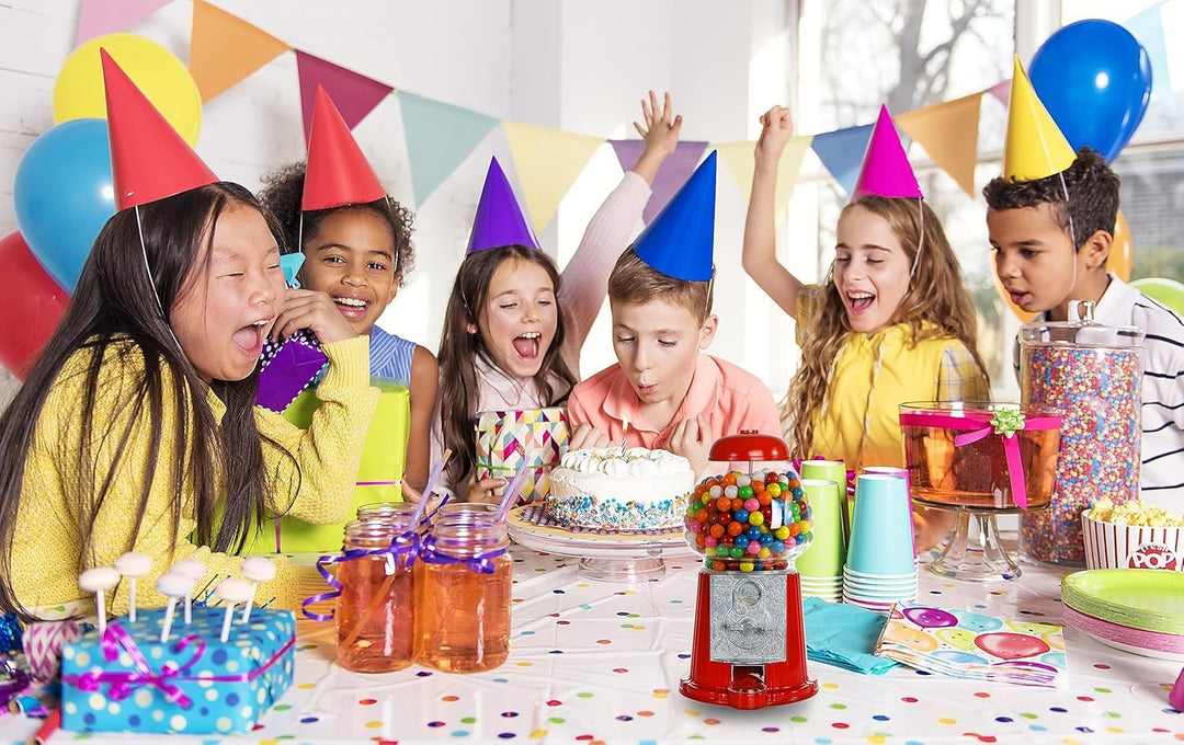 Bulk Mini Gumballs (-Inch)  4 lb Bag  Naturally Colored Gum  No Artificial Dyes  Rainbow Gumballs for Vending Machines, Piatas, Candy Buffets, Party Favors, Schools, Offices & Bulk Candy Displays