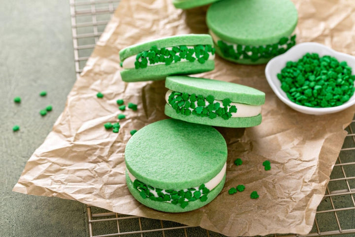 St. Patricks Day Sprinkles - 1.7 Lb - Green Shamrock Sprinkles - Clover Cupcake Toppings - Bulk Shamrock Shaped Quins For Cookies, Cake Decorating