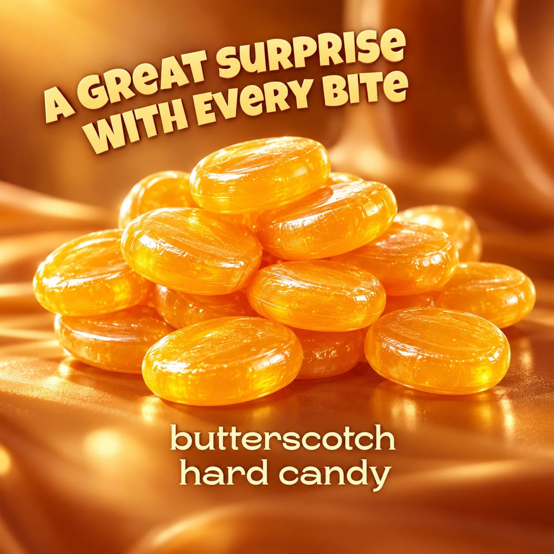 Butterscotch Hard Candy 4 lb Bulk Individually Wrapped