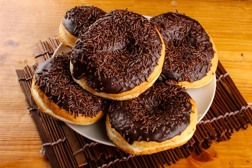 A Great Surprise Chocolate Sprinkles - 2.2 Pounds - Christmas Chocolate Jimmies for Ice Cream - Holiday Toppings for Baking, Cake Decorating, Cookies, Cupcake