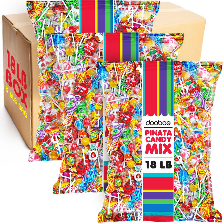 Bulk Candy Individually Wrapped - 18 Pounds - Pinata Candies - Parade Throws, Birthday, Office, School, Camps